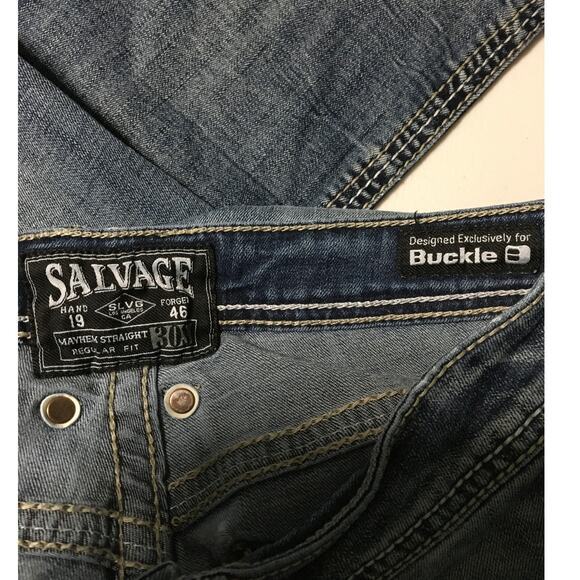 Salvage Denim Jeans Size 30S – Regular Fit – Distressed, Casual, Vintage - Picture 3 of 10